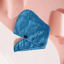 Load image into Gallery viewer, hair towel blue
