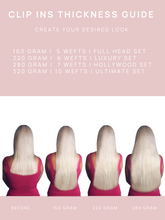 Load image into Gallery viewer, 20" Clip-In Ash Blonde #60