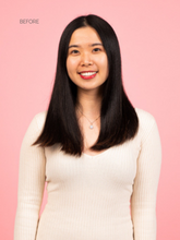 Load image into Gallery viewer, Clip-in Dark Brown Hair Extensions before front