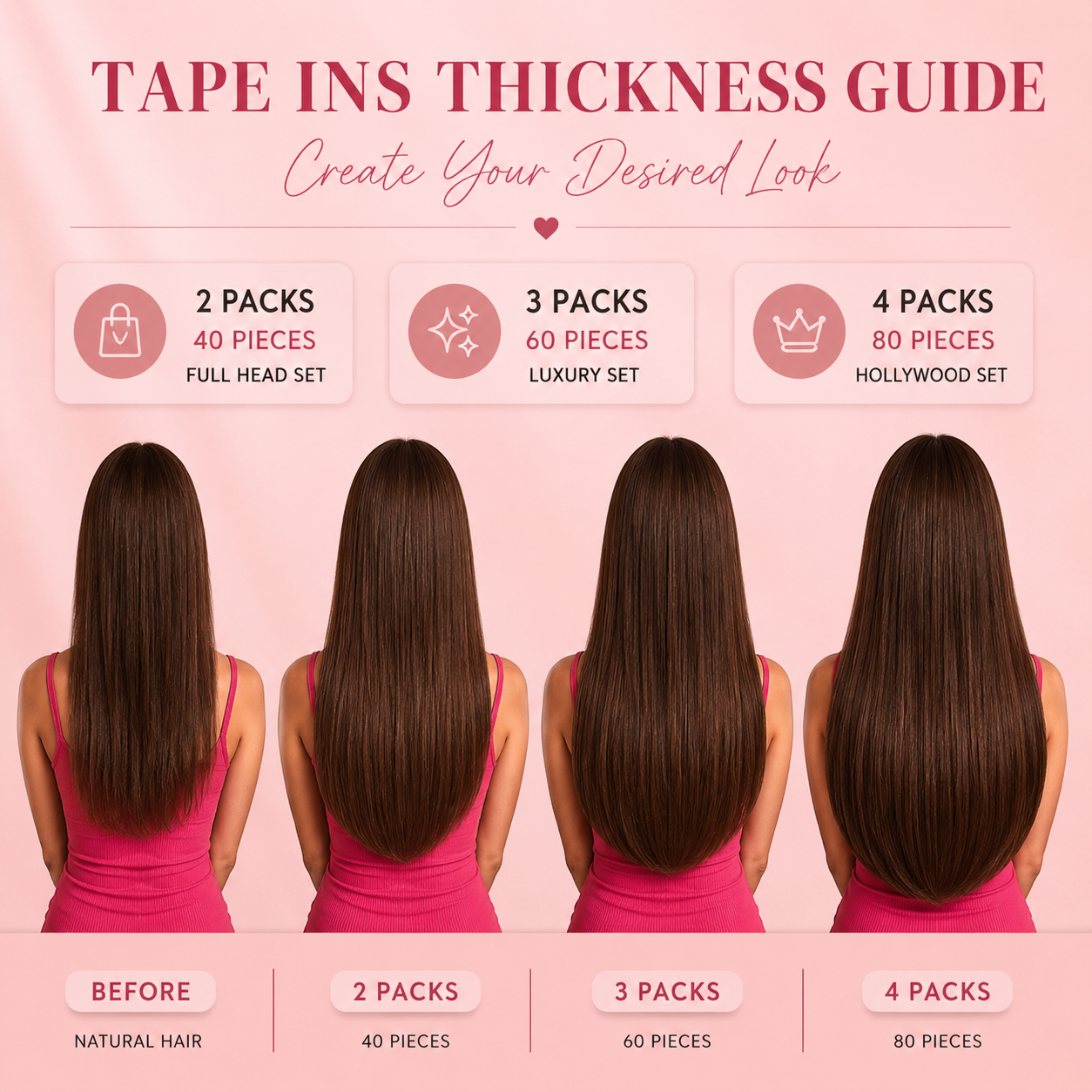 20" Tape-In Chocolate Brown #5