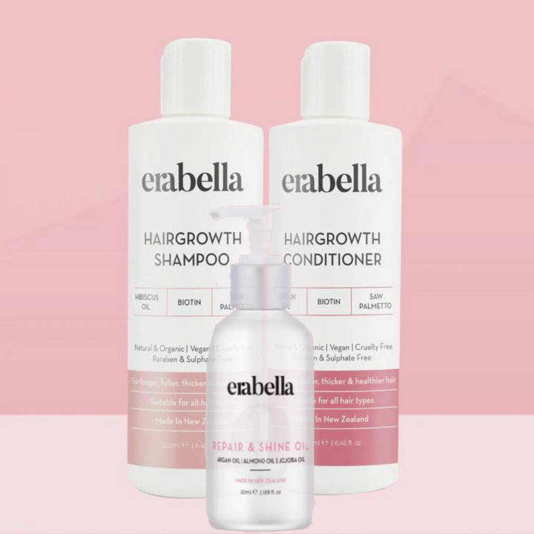 Hairgrowth shampoo, Hairgrowth conditioner, hair oil
