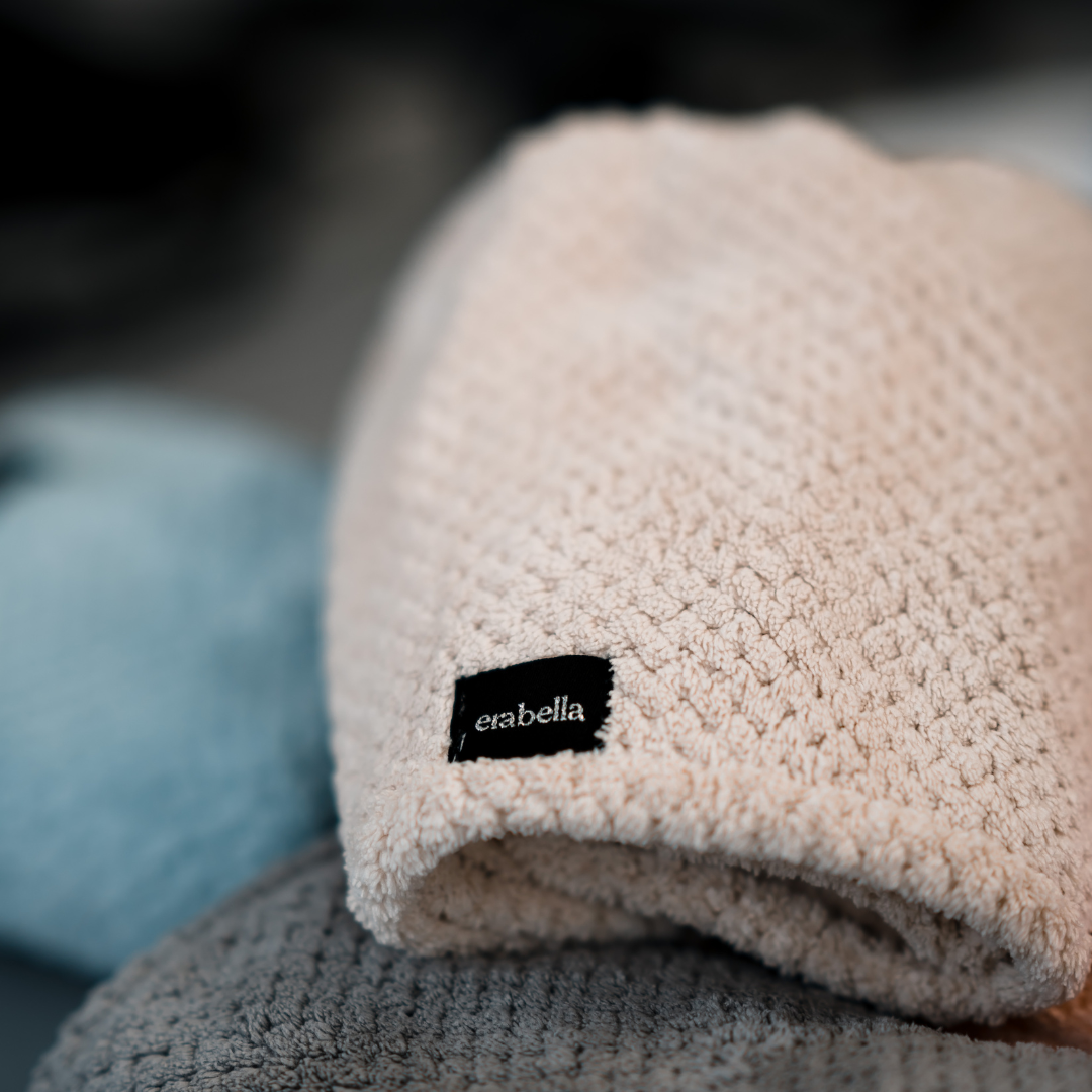 Hair towel Flaxen folded