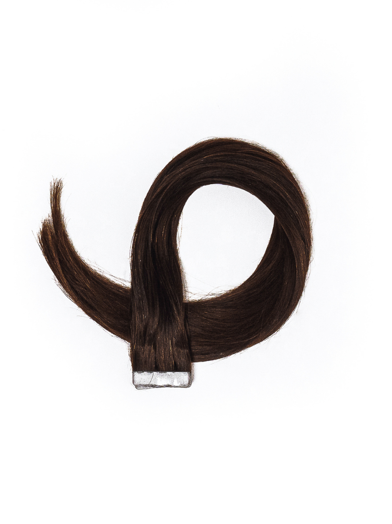 Tape- in Dark Brown Hair Extensions tapes