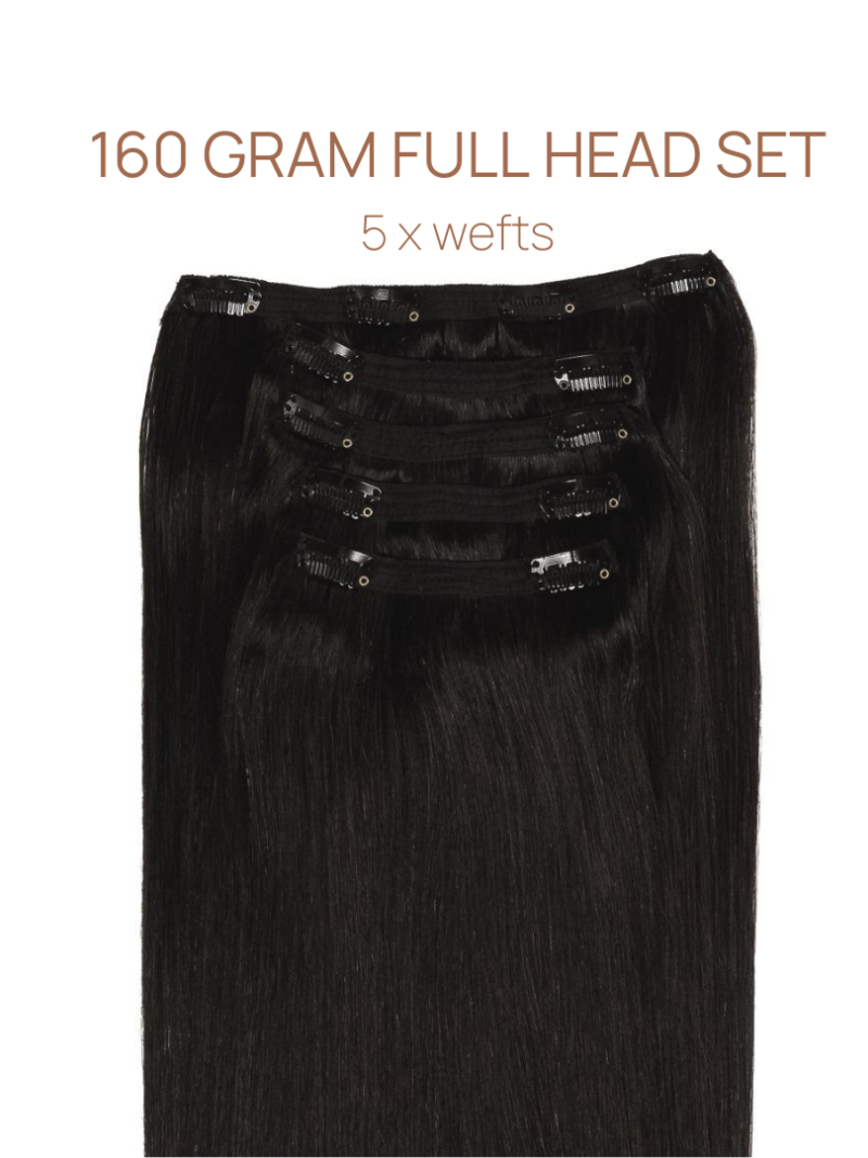 Clip-in Dark Brown Hair Extensions clips