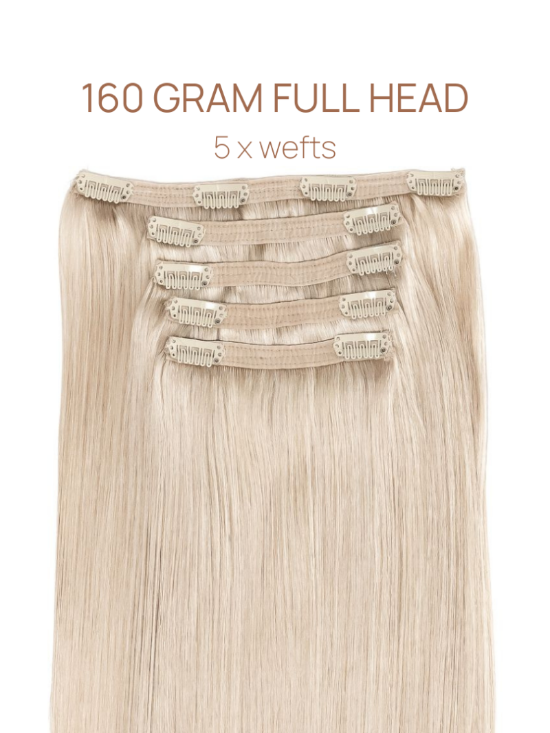 Clip-in Dark Brown Hair Extensions clips